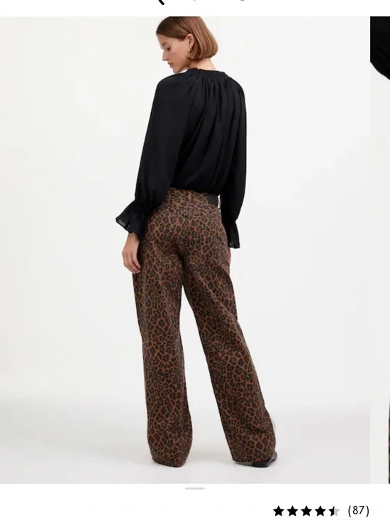 Madewell Low-Slung Baggy Jeans in Leopard Print - Picture 7 of 8